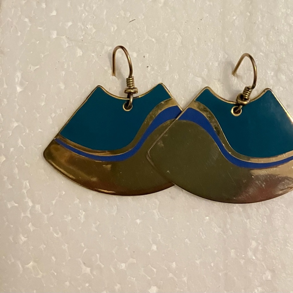 VINTAGE 90s: Laurel Burch ORIGINAL, gorgeous, unique boutique earrings